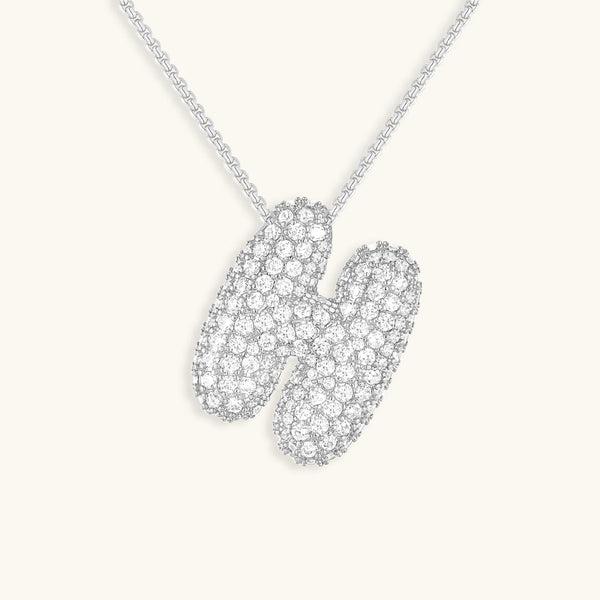 Hailey Bubble Initial Necklace