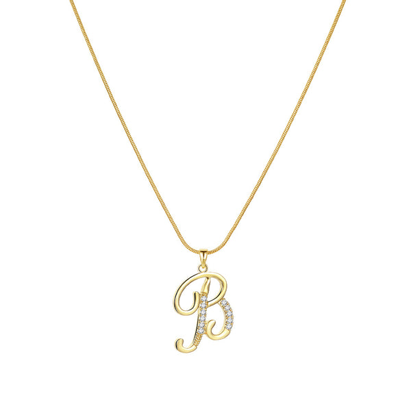 Lily Initial Necklace