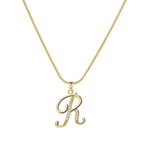 Lily Initial Necklace