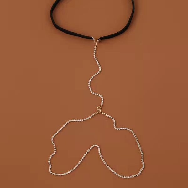 Zirconia's Embrace Leg Chain